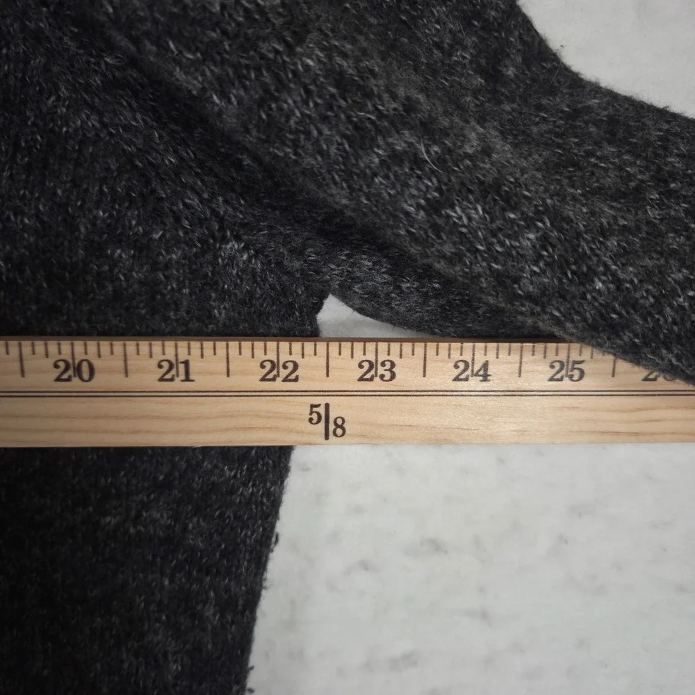 Hollister Mens Crewneck Sweater XL Charcoal Gray Marl Knit Pullover 3C0772